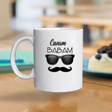 Doğum Günü Canım Babam Kupa Bardak + Ahşap Çakmak Hediyeli
