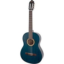 Esranın Dünyası 4/4 Boy Klasik Gitar - Şeffaf Mavi Mat Kaplama