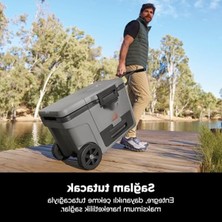 Esranın Dünyası Tekerlekli Soğutucu - 42 Litre - Gri