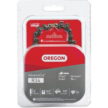 Oregon R34 Advancecut Yedek Testere ve Direk Testere Zinciri, 8 Inç Kılavuz Çubuklar Için, 34 Tahrik Bağlantısı, Pitch: 3/8 "düşük Profil, .43" Ölçer