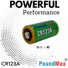 HBMB Store Poundmax CR123A 3 V DL123A / EL123A / CR123A / CR17345 CR123 Lityum-Iyon Fotoğraf Pili