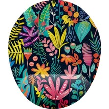 Esranın Dünyası Tropikal Çiçek Desenli Bilek Destekli Mouse Pad