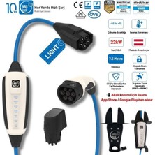 NRGkick Sabit Set 32A Light 22KW 7.5 Metre - Duvar Askı Aparatı (Trifaze & Monofaze Uyumlu)