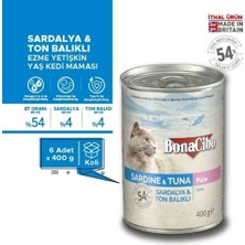 Esranın Dünyası Ezme Sardalya ve Ton Balıklı Kedi Maması, 6 Adet x 400 G Paket