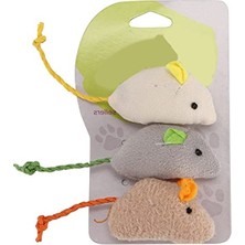 Esranın Dünyası 6'lı Set Peluş Fare Kedi Oyuncağı, Dayanıklı ve Eğlenceli