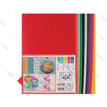Esranın Dünyası Yapışkanlı Keçe, A4 Boyutunda, 10'lu Set