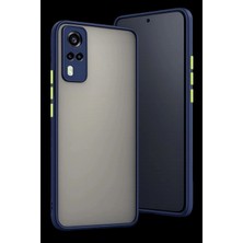 Marsilyan™- Vivo Y53S Kılıf Montreal Silikon Kapak - Lacivert