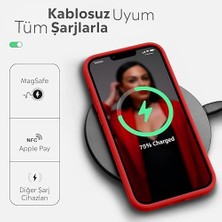 HBMB Store iPhone Kılıf Ince Sıvı Silikon 3 Katmanlı Tam Kaplamalı Yumuşak Jel Kauçuk Kılıf Kapak (Açık Kırmızı, iPhone 11)