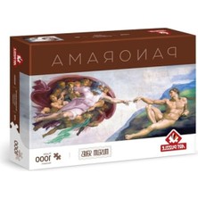 Esranın Dünyası 1000 Parça Panorama Sanat Puzzle - Adem'in Yaratılışı