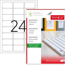 Taneks Tanex Laser Etiket TW-2024 64X34 mm 100 Adet