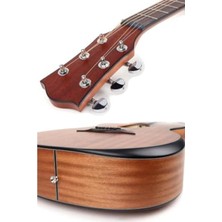 Esranın Dünyası Profesyonel Masif Ağaç Elektro Akustik Gitar Seti