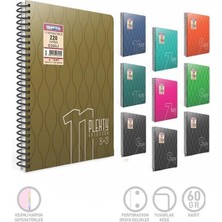 Plenty Spiralli Seperatörlü Plastik Kapak A4 140 Yaprak 4+3 Defter (1065) Gıpta