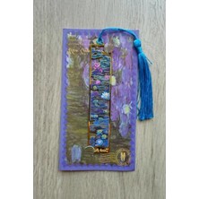 Esranın Dünyası Kolbi Craft,nilüferler Van Gogh Püsküllü Altın Renk Metal Kitap Ayracı Hediyelik Sanatsal