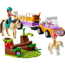 Esranın Dünyası LEGO Friends At ve Midilli Römorku 42634-4 Yaş ve Üzeri Çocuklar Için Liann ve Zoya Minifigürü Içeren Yaratıcı Oyuncak Yapım Seti (105 Parça)