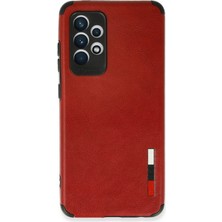 Ata Store Samsung Galaxy A72 Kılıf Loop Deri Silikon - Kırmızı