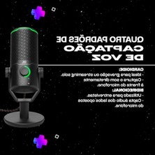 Esranın Dünyası Gaming Mikrofon, Kablolu ve Siyah Renkli