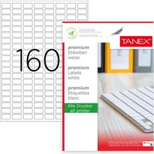 Taneks Tanex Laser Etiket TW-2280 22X12 mm 100 Adet