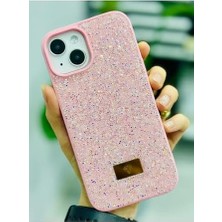 HBMB Store Iphone 13-14 ve 15 ile Uyumlu Elmas Tasarımlı Taşlı Işıltılı Parlak Pırlanta Silikon Kılıf