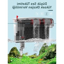Esranın Dünyası 10W 800 L/h Akvaryum Şelale Filtre, 6’lı Temizleyici