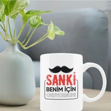 Doğum Günü Canım Babam Kupa Bardak + Ahşap Çakmak Hediyeli