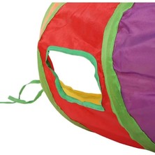 Veyron Pet Veyronpet Katlanabilir Kedi Oyun Tüneli 120 cm Hışırtılı Interaktif Kedi Aktivite Tüneli 25 cm Çap