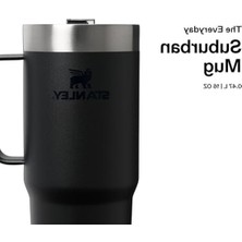 Esranın Dünyası Paslanmaz Çelik Termos Bardak, 0,47 Litre Kapasite, Siyah