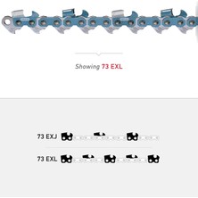 Oregon 73EXJ072G Powercut 3/8" Skiptooth Testere Zinciri. 058 Ölçü, 50,8 Cm, Gümüş