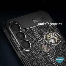 HBMB Store Galaxy A54 Için Kılıf Deri Dokulu Silikon Siyah [galaxy A54 ile Uyumlu Kılıf - Siyah]