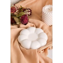 HBMB Store 95 ml Papatya Şekilli Seramik Beyaz Türk Kahvesi Fincan Takımı MIT1156