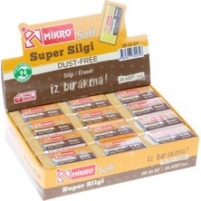 Şahin Kırtasiye Mikro Silgi 2B-24SPIRALLI Super Soft 24'lü Paket