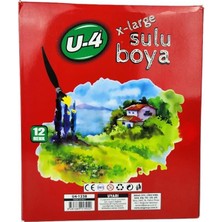 Zersan U-4 Sulu Boya 12 Renk X-Large x 1 Adet