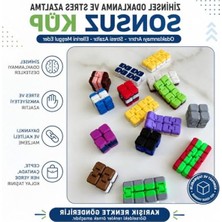 Esranın Dünyası Kompakt ve Taşınabilir Stres Azaltıcı Sonsuz Küp Fidget Oyuncağı, Karışık Renk (1 Adet)