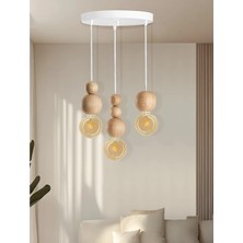 EFLIGHTDESIGN Detaylı Bohem Rustik Sarkıt Şık Doğal Salon Oturma Odası (-)