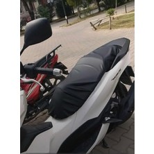 Esranın Dünyası Siyah Deri Motosiklet Sele Kılıfı Örtüsü