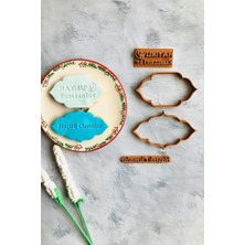 HBMB Store Hayırlı Cumalar ve Hayırlı Ramazanlar Yazılı Hamur Şekillendirici Kalıplar