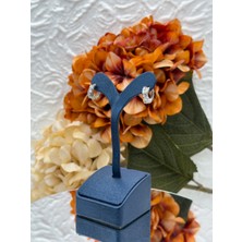 Livora Jewelry 925 Ayar Gümüş Sıra Zirkon Taşlı Spor Halka Kadın Küpe