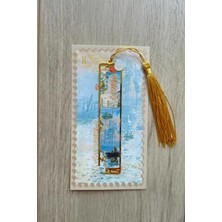 Esranın Dünyası Van Gogh Temalı Altın Renk Metal Kitap Ayracı, Hediyelik