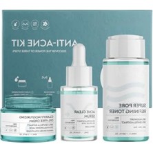 Esranın Dünyası Akne ve Gözenek Sıkılaştırıcı Cilt Bakım Kiti (Tonik, Serum, Krem)