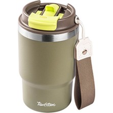 Empressco Yeşil 2'li Kapaklı Termos Bardak, 480ML, Outdoor ve Seyahat Dostu
