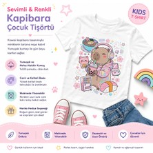 Tişört Kodu Sevimli Kapibara Çocuk Tişörtü – Kawaii Japon Tasarımı