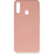 Hayat Store Samsung Galaxy A20S Kılıf Nano Içi Kadife Silikon - Pudra