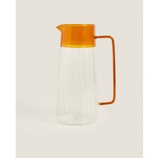 Zenviaa Turuncu Detaylı Cam Sürahi 1600 ml  Zenviaae
