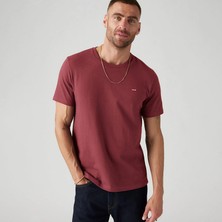 Levi's Ss Orıgınal Hm Oxblood Red Erkek Bisiklet Yaka Bordo T-Shirt 008BT-0002