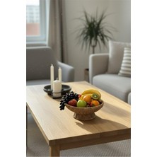 Empressco Yuvarlak 24 cm Hasır Meyvelik Ayaklı Dekoratif Sunumluk
