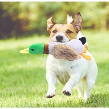 Zenviaa Sesli Ördek Şekilli Peluş Köpek Oyuncağı Zenviaae