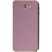 Hayat Store Samsung Galaxy J7 Prime Kılıf Volet Silikon - Mor