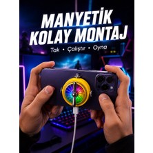 Şarj Edilebilir Rgb Telefon Soğutucu Oyun Fanı Midastech
