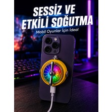 Manyetik Telefon Soğutucu Rgb Fanlı Mobil Oyun Soğutucusu Midastech