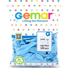 Go İthalat Iç Mekan - Açık Mavi Balon 10 Inc - 26CM - 100PCS (3791)