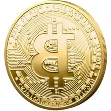 Larskas Parlak Altın Bitcoin Hatıra Jetonu
